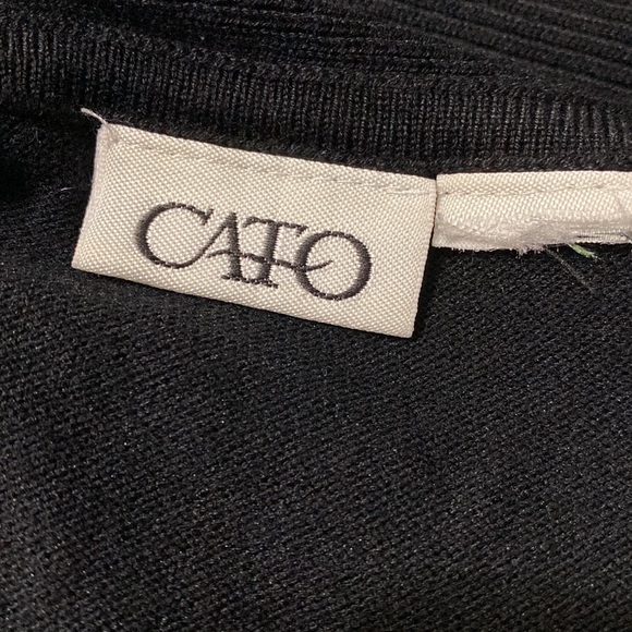 Cato Black over the shoulder sweater- size Large - Picture 5 of 9